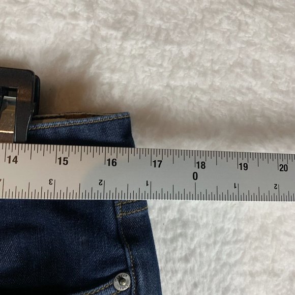 Lands' End Canvas Jeans Women's 31 Blue Denim Stretch Super Slim Fit Skinny 7878 - Picture 2 of 9